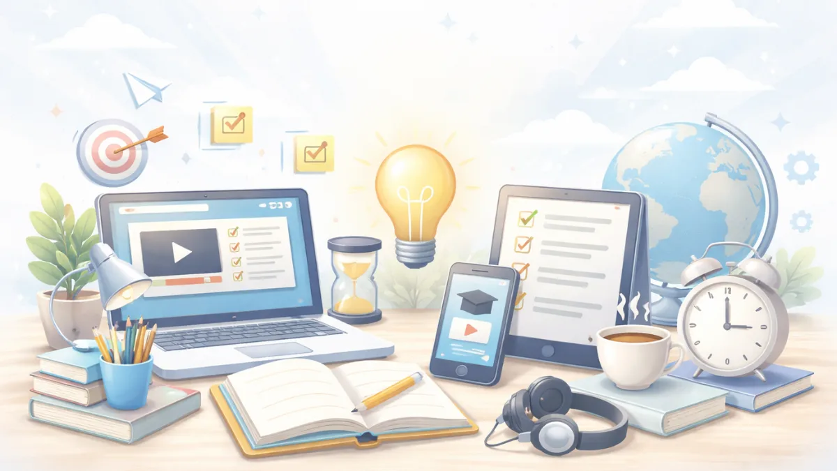 The importance of good online learning strategies