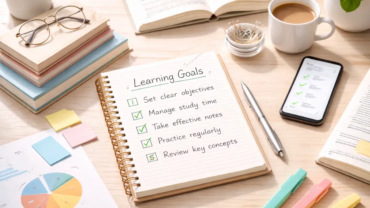 students setting study goals smart technique
