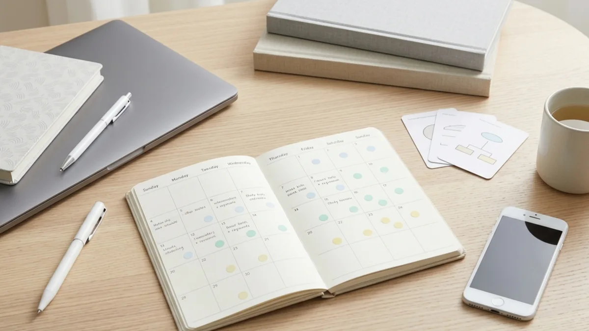 Spaced repetition study schedule planner for students