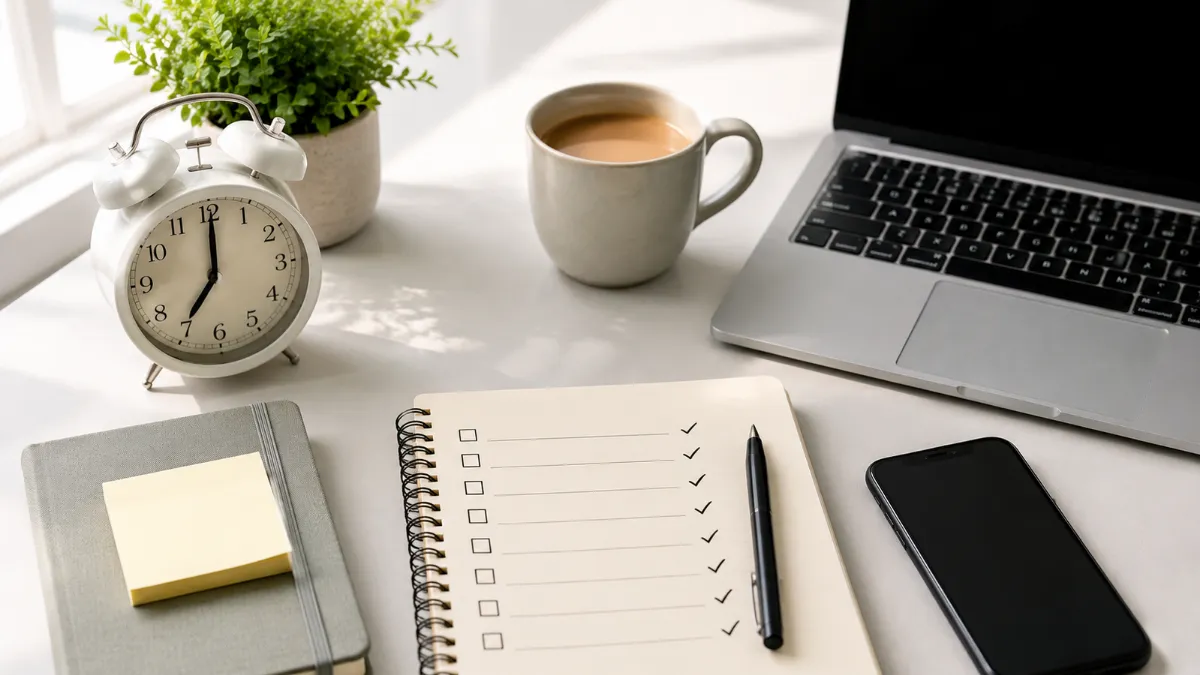 daily routine planner morning habits productivity schedule